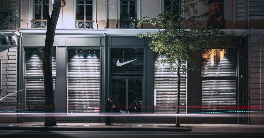 Nike store hanging outlet display